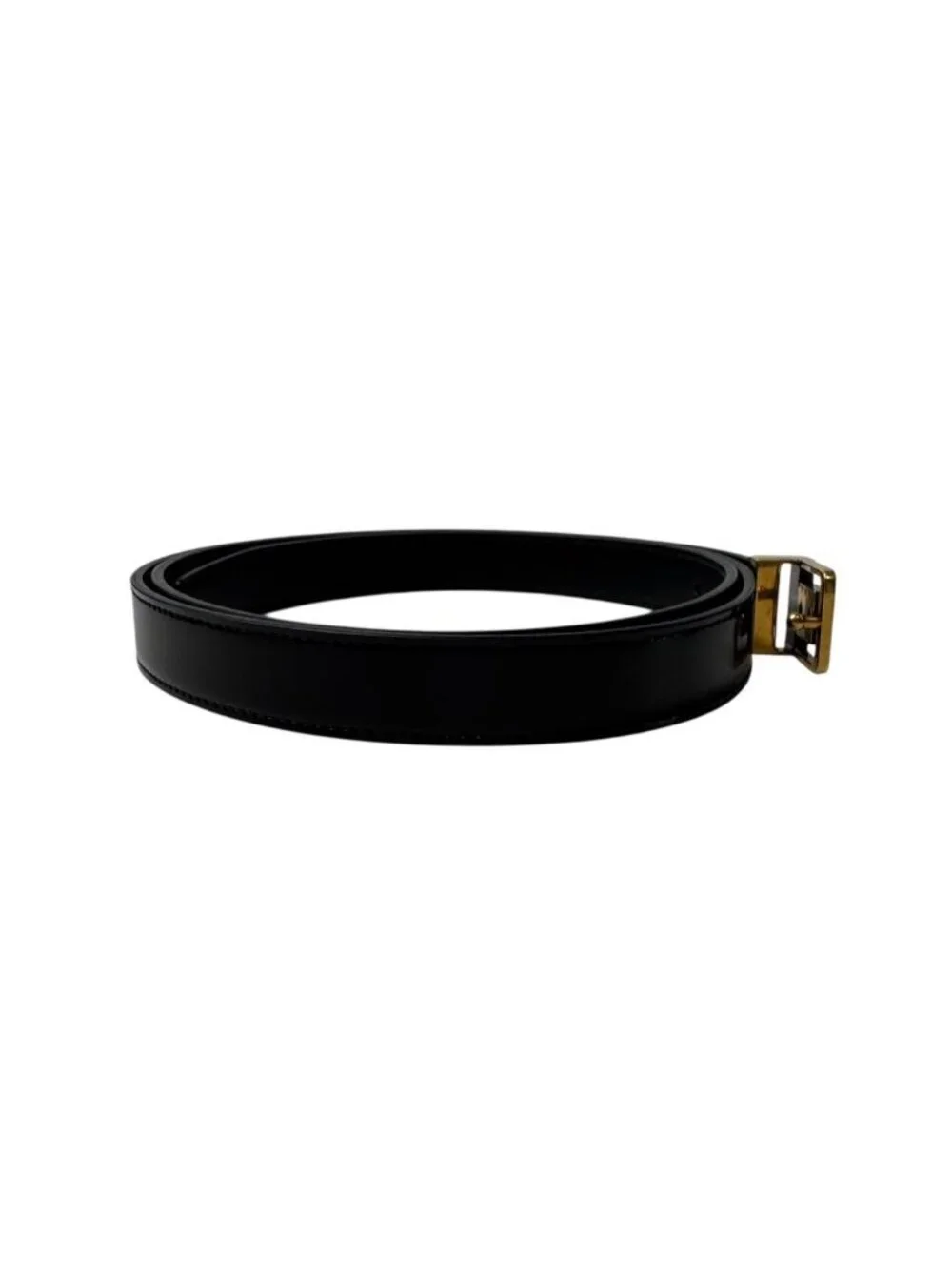 Saint Laurent YSL Yves Belt 100 Shiny Leather